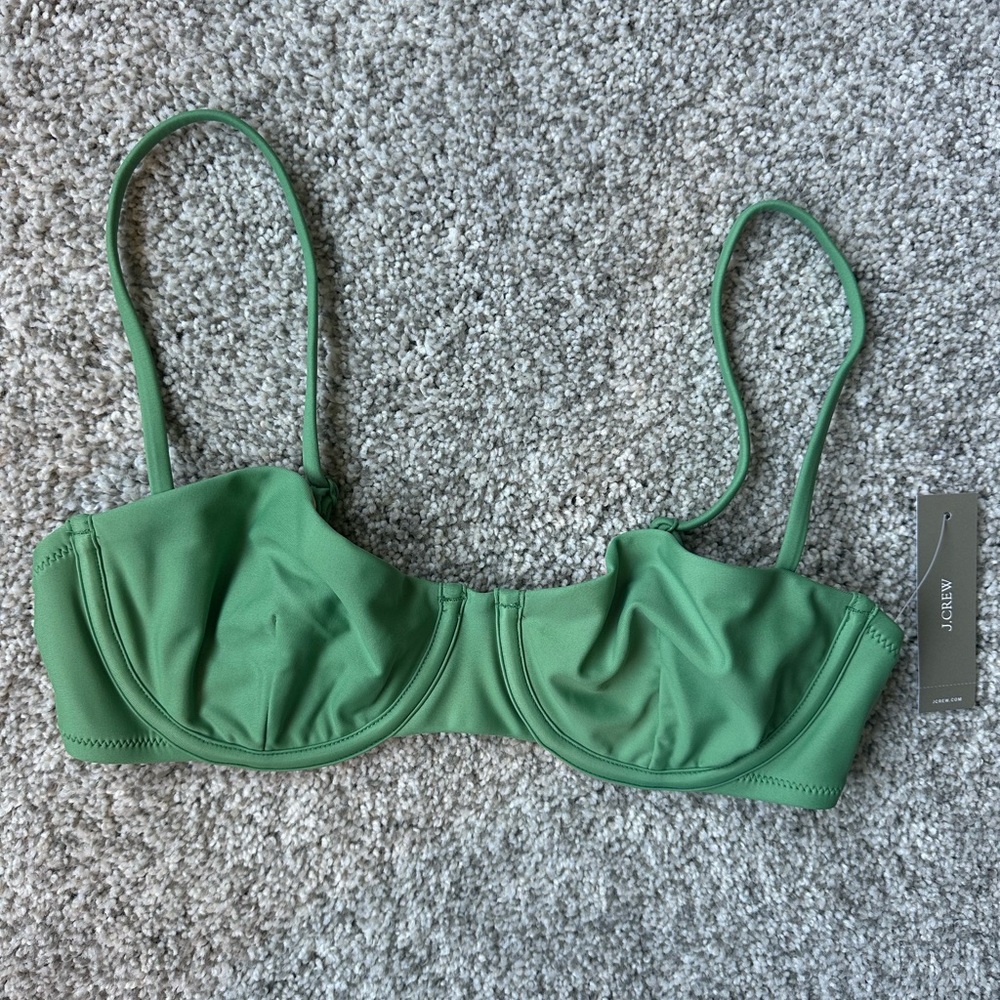 J. Crew Green Bikini Top